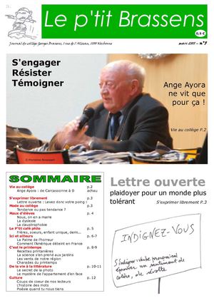 Edition n° 5 du journal P'tit Brassens