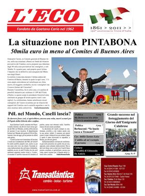 L'eco d'Italia 13-05-2011