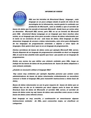 INFORME SQL