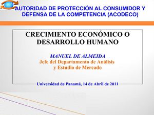 Crecimiento Económico Desarrollo Humano - Manuel de Almeida