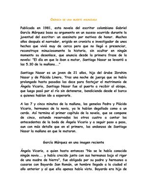 cronicas de una muerte anunciada 
