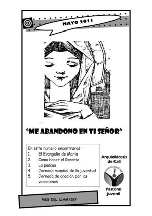 Folleto Pastoral Juvenil mes de Mayo 2011