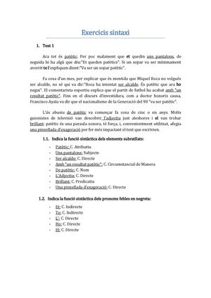 Exercicis Sintaxi