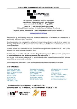 Annonce bénévoles médiation culturelle
