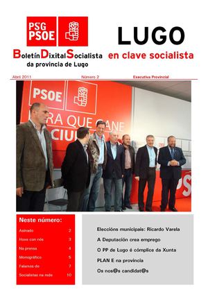 Boletín Dixital Socialista da provincia de Lugo