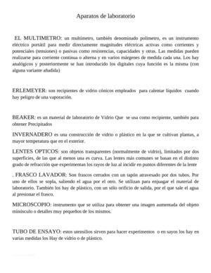 aparatos de laboratorio