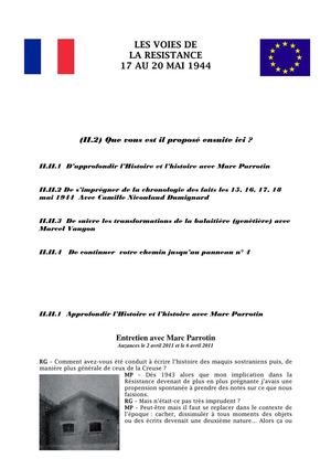 Les Voies de la Résistance-panneau 2.2