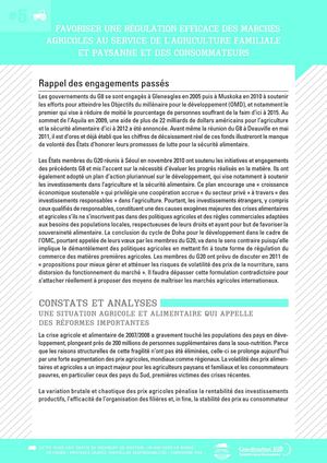 FICHE 5 : Agriculture