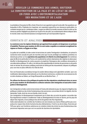FIHCE 6 : Paix et Sécurité