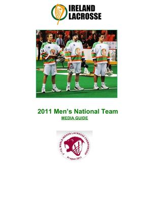 2011 Ireland Men's National Lacrosse Team Media Guide