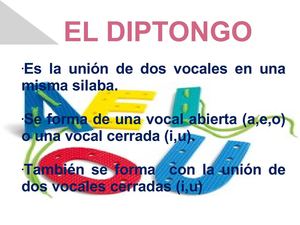 EL DIPTONGO