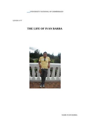THE LIFE OF IVAN BARBA 