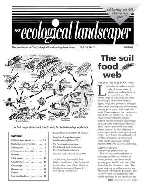 Fall 2003 The Ecological Landscaper Newsletter