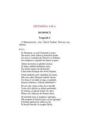 Breviar laici - Saptamina 3