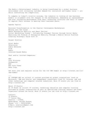 CIO CME Summit in Scottsdale AZ, USA