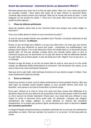 Utilisation de WORD 2010