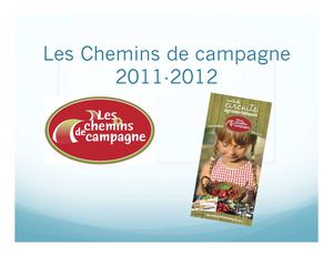 Les Chemins de campagne 2011-2012