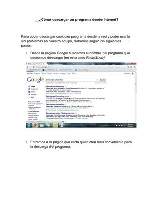 ¿Cómo descargar un programa desde Internet?