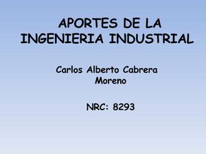 futuros aportes ing industrial