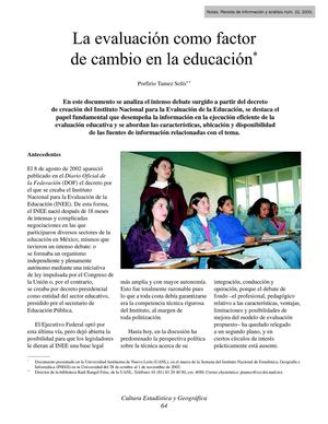Artículo 1.2 Evaluación como cambio en educación