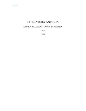 LITERATURA ANTIGUA - LIBRO DIGITAL