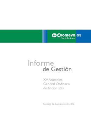 Informe de Gestión Coomeva EPS 2009