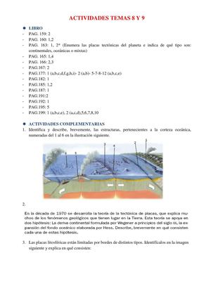 ACTIVIDADES TEMAS 8 Y 9