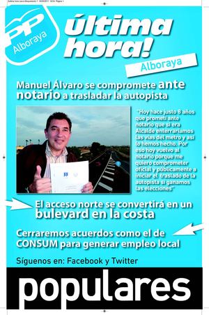 última hora populares Alboraya