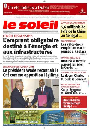 Edition du 20 Mai 2011