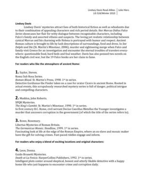 Lindsey Davis Read Alikes