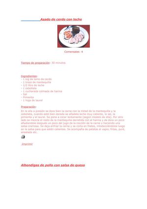 Asado de cerdo con leche