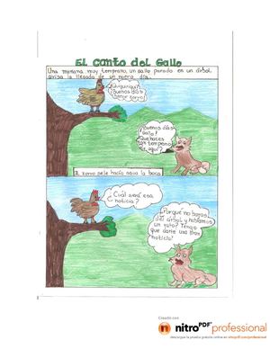 HISTORIETA" EL CANTO DEL GALLO"
