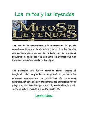 mitos y leyendas