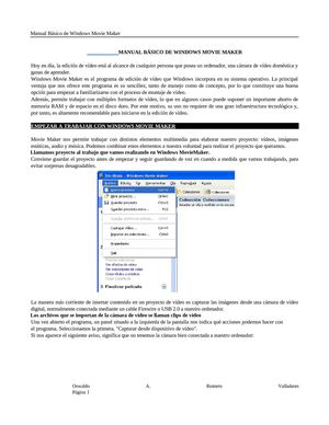 Manual de Windows Movie Maker