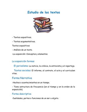 estudio de los textos