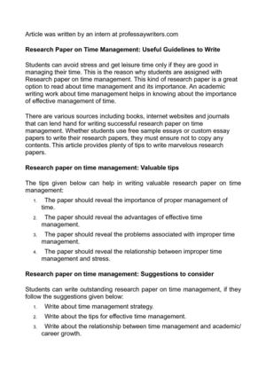 free publication of research paper