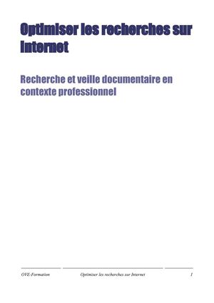 Optimiser ses recherches sur Internet