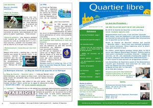 Roubaix, Comité Quartier Epeule, Quartier Libre