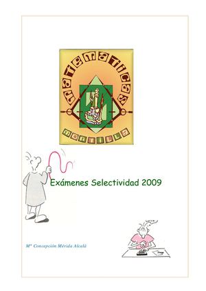 Problemas resueltos en la selectividad de 2009-Andalucía