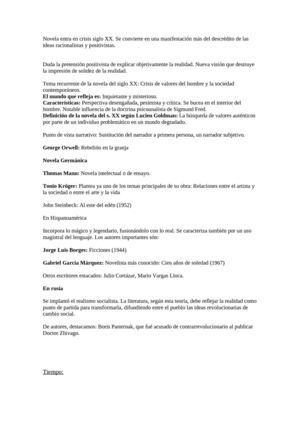 Apunts Novela s. XX