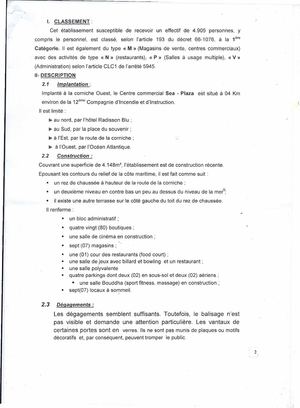 Rapport de visite Technique de Prévention ;3