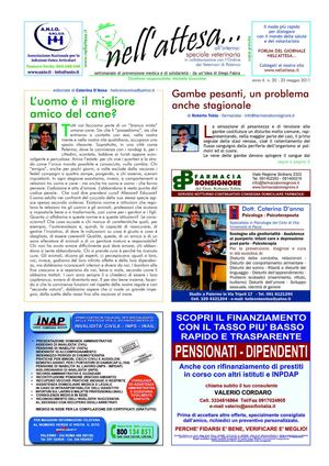 Newletter N°20 del 23 Maggio del Settimanale NELLATTESA.it - ANIO Onlus