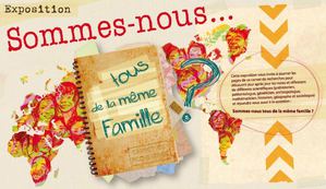 Exposition "Sommes-nous tous de la même famille ?" - visuels des 12 panneaux