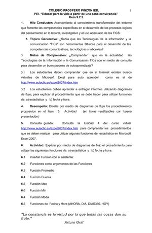 Guía EPC 9.2.2 para grados novenos segundo período