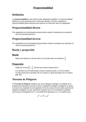 Proporcionalidad