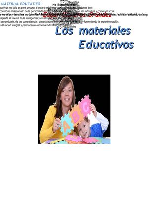 Los materiales educativos
