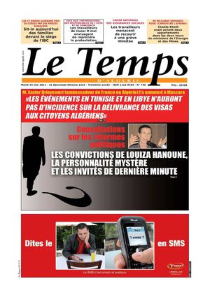 Le Temps d'Algérie Edition du Mardi 24 Mai 2011