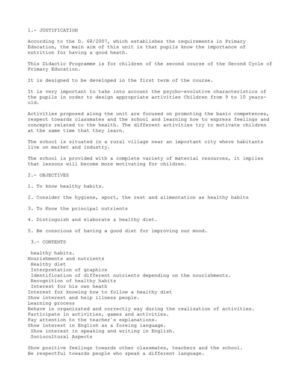 DIDACTIC UNIT: HEALTH AND NUTRITION