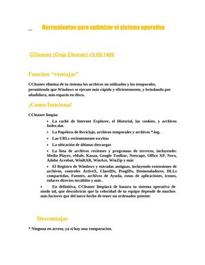 Herramientas para optimizar el sistema operativ1