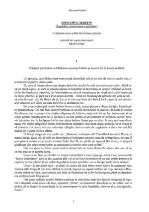 Împărăţia misterioasă a spiritelor (Episcopul Martin) - Dicteu Divin prin Jakob Lorber